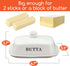 Butter Dish with Lid | Perfect Gift for Cooks | LARGE - Fits Block of Butter or 2 Sticks