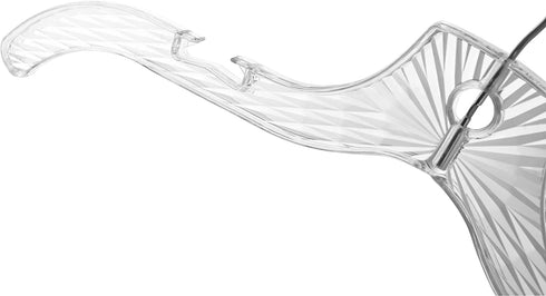 Quality Hangers Clear Hangers 12 Pack - Crystal Cut Hangers for Clothes - Durable Plastic Hanger Set - Invisible Dress Hangers for Suits - Heavy Duty Hangers - Nonslip Coat and Shirt Hangers