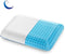 SEONSURO Memory Foam Gel Pillow for Sleeping Standard Size, Ventilated Cooling Bed Pillows with Washable Cover 1pack, Supportive Pillow for Stomach, Side and Back Sleepers, CertiPUR-US, White