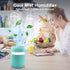 Mini Humidifier, Air Humidifier Cool Mist Humidifiers for Car, Office Room, Bedroom, Auto Shut-Off, Night Light Function, Two Spray Modes (Blue)