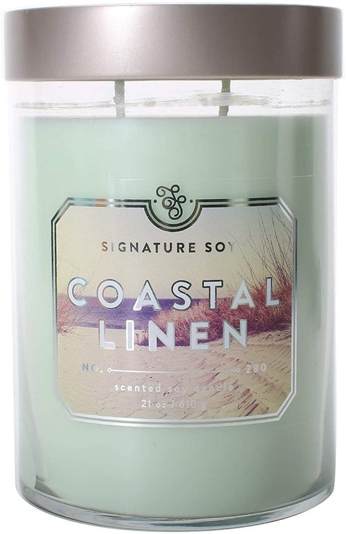 Signature Soy Coastal Linen XL Jar, 21 oz. Candle