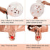 DECORLIFE Rose Gold Birthday Decorations, Happy Birthday Decorations for Girls and Women, Brilliant Table Runner, Circle Garlands and Hanging Paper Fans Included, for Sweet 16, 23 50 70th Birthday