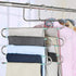 Myfolrena Pants Hangers, Updated S Shaped Hanger Non Slip Clothes Hanger Space Saving for Jeans Trousers Slacks Leggings (Teal-4 Pack)
