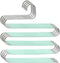 Myfolrena Pants Hangers, Updated S Shaped Hanger Non Slip Clothes Hanger Space Saving for Jeans Trousers Slacks Leggings (Teal-4 Pack)