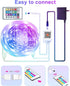 Gupup WiFi Led Lights 50ft,Tuya Smart App Controlled Led Strip Lights,Work with Alexa and Google Assistant Devices,Sound Activated Light Strip,Music Sync,Color Changing Led Lights(APP+Remote+Voice)