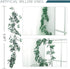 ANPHSIN 3 Pack (16.8ft) Artificial Willow Leaves Vines Twigs- Fake Silk Hanging Willow Plant Greenery Garland String for Indoor Wedding Party Crowns Wreath Decor, Outdoor Wall Garden Decoration