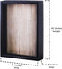 Shadow Box Display Case Black Wooden Shadow Box Frame - Showcase Bottle Caps, Shells, Ticket Stubs, Airline Tickets, Ideal for Memorabilia Photos, Flowers, & Medals (10 x 8 in)