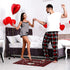 Valentine's Day Door Mat 17 X 29 Inches Be Mine Doormat Non-Slip and Washable Seasonal Holiday Low-Key Floor Mat Indoor Outdoor