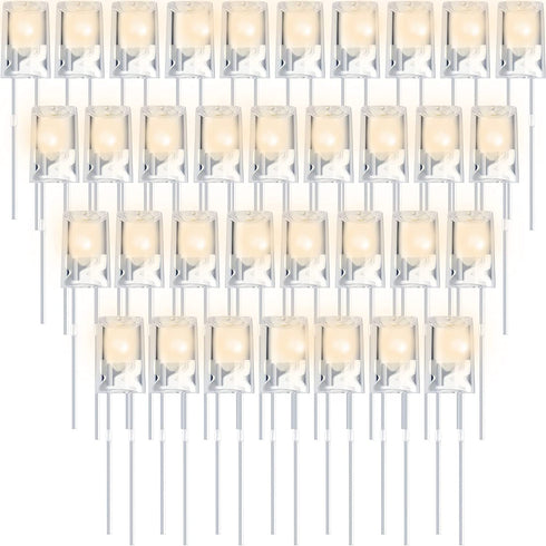Mudder 60 Pcs LED 5mm Christmas String Lights Replacement Bulbs Energy Efficient LED Halloween Wire Light Set Connectable Home Decor Light Bulb for Festival Patio Garden Wedding Holiday (Warm White)