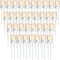 Mudder 60 Pcs LED 5mm Christmas String Lights Replacement Bulbs Energy Efficient LED Halloween Wire Light Set Connectable Home Decor Light Bulb for Festival Patio Garden Wedding Holiday (Warm White)