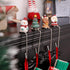 Rotatable Christmas Stocking Holders Set of 4 Mantel Metal Hooks Stocking Hanger for Fireplace Xmas Non-Slip Safety Hang Grip Fireplace Hook for Christmas Party Decoration (4)