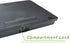 Mind Reader ZLAP-BLK Adjustable Lap Desk, Comfortable, Portable Laptop, Monitor Holder, Built-in Cushion for Comfort, 11.25 D x 15 W x 3.25 H, Black with Storage