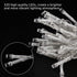 TORCHSTAR 9.8FT — 9.8FT Window Curtain Light, Extendable String Light Kit, Pure White, 8 Modes Outdoor Nativity Scenes for Party, Wedding, Restaurant, Festival, Hotel, Bar, Home, Patio, Garden