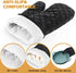 Oven Mitts and Pot Holders Kitchen: 500„‰ Heat Resistant Oven Gloves with Kitchen Towels Silicone Ovenmitts Hotpads Set - Quilted Long Kitchen Mittens Potholders Washable Mits Hot Pads for Baking