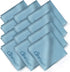 Care Touch Microfiber Cleaning Cloths, 12 Pack - Cleans Eyeglasses, Screens, Lenses, Phones, Other Delicate Surfaces - Large Lint Free Microfiber Glasses Cleaning Cloths - 6"x7"