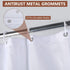 Ombre Shower Curtain with Tassels, Fabric Grey Shower Curtain Set with Hooks, FLYMALL Waterproof Machine Washable Gradient White and Gray Bathroom Curtains 72 x 72 Inch (Ombre Grey)