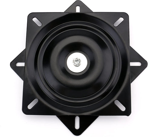 Fasmov 7" Heavy Duty Bar Stool Swivel Replacement Seat Swivel Base Bar Stool Swivel Plate, Black