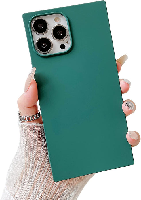 Cocomii Square iPhone 11 Pro Max Case - Square Silicone - Slim - Lightweight - Matte - Silky Soft Touch Silicone - Microfiber Lining - Cover Compatible with Apple iPhone 11 Pro Max 6.5" (Clover Green)
