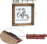 Lavender Inspired I Like My Coffee Hot, Just Like My Husband-Funny Coffee Signs for Kitchen Decor-Farmhouse Coffee Bar Decor Signs -Tiered Tray Signs-Rustic Coffee Sign with Funny Quote-, 7x7