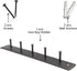 Wrought Iron Key Holder for The Wall Hooks Rack for Hat, Towel, Leash, Jewelry and Keys, Wall Hangers with Anchors and Screws Rustic, Sturdy, Easy-to-Install Farmhouse Wall Decor, 10x1.2x1.2 in.
