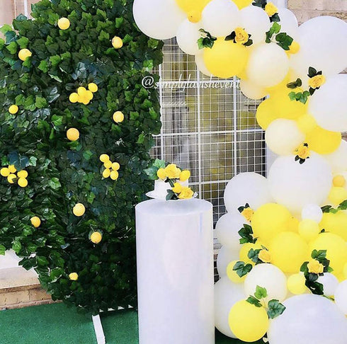 Beaumode DIY Yellow And White Balloon Garland Arch kit for 1st birthday Sunshine Lemon Daisy Honeybee Popcorn Baby Shower Bridal Shower Party Backdrop Decoration