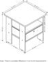Furinno Andrey End Table / Side Table / Night Stand / Bedside Table with Bin Drawer, Americano/Medium Brown