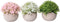 Artificial Plants?Fake Flowers Fake Plants Room Decor Artificial Green Fake Plant Artificial Plants in Pots for Home Decor Indoor ?Garden Office Wall Decoration Artificial Fake Flowers 3pcs ?01?