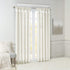 Madison Park Emilia Faux Silk Single Curtain with Privacy Lining, DIY Twist Tab Top, Window Drape for Living Room, Bedroom and Dorm, 50x84, White