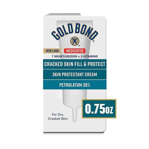 Gold Bond Ultimate Cracked Skin Relief Fill & Protect Cream for Hands, Cuticles, and Feet, 0.75 oz.