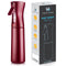 Hula Home Continuous Spray Bottle (10.1oz/300ml) Empty Ultra Fine Plastic Water Mist Sprayer – For Hairstyling, Cleaning, Salons, Plants, Essential Oil Scents & More - Red