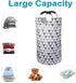 Dalykate Large Laundry Basket 82L Collapsible Oxford Fabric Laundry Hamper Foldable Clothes Laundry Bag with Handles Waterproof Washing Bin Portable Dirty Clothes Basket for College Dorm, Family