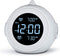 Welgo Digital Alarm Clock Radio-0-100% Dimmer, 6 Sounds Adjustable Volume, Weekday/Weekend, FM Radio with Sleep Timer, Snooze, Battery Backup, 2.4''LCD Display, Headphone Jack, Small Size for Bedside