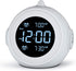 Welgo Digital Alarm Clock Radio-0-100% Dimmer, 6 Sounds Adjustable Volume, Weekday/Weekend, FM Radio with Sleep Timer, Snooze, Battery Backup, 2.4''LCD Display, Headphone Jack, Small Size for Bedside