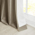 Madison Park Emilia Faux Silk Single Curtain with Privacy Lining, DIY Twist Tab Top, Window Drape for Living Room, Bedroom and Dorm, 50x84, Pewter Brown