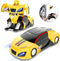 EpochAir Wall Climbing Remote Control Car Dual Mode 360° Rotating RC Stunt Cars with Headlight Rechargeable Toys for Boys Gift for 4 5 6 7 8-12 Year Old Kids (Transformers)