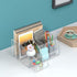 FEMELI Office Desk Organizer and Accessories, Acrylic Desk Organizer with 8 Compartments + 1Drawer(Clear)
