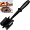 Meat Chopper, 5 Curve Blades Ground Beef Masher, Heat Resistant Mesher and Smasher for Hamburger Meat, Ground Beef, Ground Turkey and More, Hamburger Chopper Tool and Meat Fork, Non Stick Mix Chopper