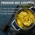 Meat Chopper, 5 Curve Blades Ground Beef Masher, Heat Resistant Mesher and Smasher for Hamburger Meat, Ground Beef, Ground Turkey and More, Hamburger Chopper Tool and Meat Fork, Non Stick Mix Chopper