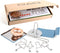 Korean Dalgona Sugar Candy Making Tools Stainless Cooking 9 pcs Set Mold Press with Gift Box