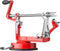 Apple Peeler Slicer Corer with Stainless Steel Blades and Powerful Suction Base for Apples Pears Potatoes(Red)