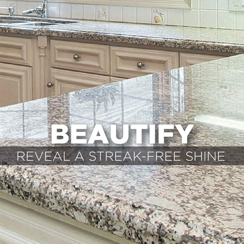 Weiman Granite Wipes - Clean, Brighten, and Protects Solid Sealed Stone Surfaces - 30 Count (2 Pack)