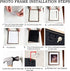 Decort 11x14 Picture Frame Set of 4 - Made to Display Pictures 8x10 with Mat or 11x14 Without Mat - Wide Molding - Pre-Installed Wall Mounting Hardware, Black