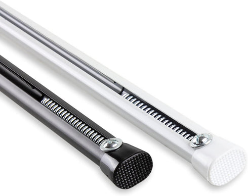 Rod Desyne Oval Spring Tension Rod 22"-36", Black, 22-36"