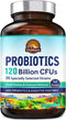 VITALITOWN Probiotics 120 Billion CFUs | 36 Strains, with Prebiotics & Digestive Enzymes for Men Women | Shelf Stable | Digestive & Immune Support | Vegan, Non-GMO | 30 Delayed Release Veg Caps