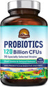 VITALITOWN Probiotics 120 Billion CFUs | 36 Strains, with Prebiotics & Digestive Enzymes for Men Women | Shelf Stable | Digestive & Immune Support | Vegan, Non-GMO | 30 Delayed Release Veg Caps