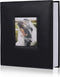 RECUTMS Photo Album 4x6 Hold 200 Pictures Pockets Premium Leather Cover Memo Record Family Photo Book Horizontal Photos Record Wedding Anniversary Baby Holiday Photo Albums(Black)
