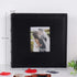 RECUTMS Photo Album 4x6 Hold 200 Pictures Pockets Premium Leather Cover Memo Record Family Photo Book Horizontal Photos Record Wedding Anniversary Baby Holiday Photo Albums(Black)