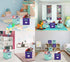 TQVAI Mix Color Foldable Storage Cubes 6 Pack Closet Bins Boxes with Label Holder Colorful Kid Toy Basket Bins - Mix Purple & Mint Green