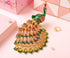 Furuida Peacock Trinket Boxes Hinged Enameled Jewelry Box Hand-Painted Animals Ornaments Craft Gift for Home Decor (Green)
