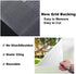 rabbitgoo Window Privacy Film, Frosted Glass Window Film, Removable Opaque Sun Blocking Glass Covering Non-Adhesives Static Cling Vinyl Decals for Bathroom, Matte Pure, 17.5" x 157"
